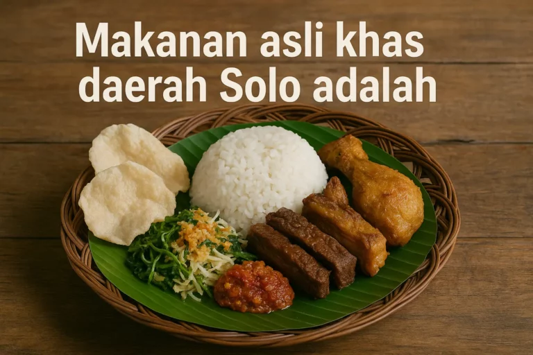 Makanan Asli Khas Daerah Solo Adalah