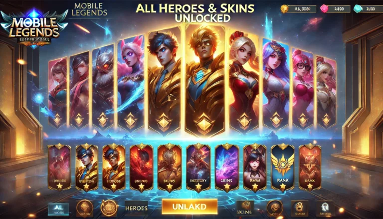 Mobile Legends Unlock All Heroes And Skins