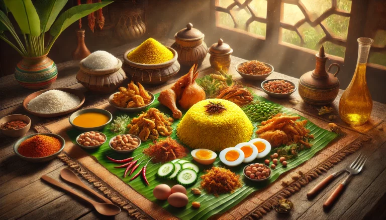 Makanan Khas Melayu Riau Nasi Kuning Bahan Utama