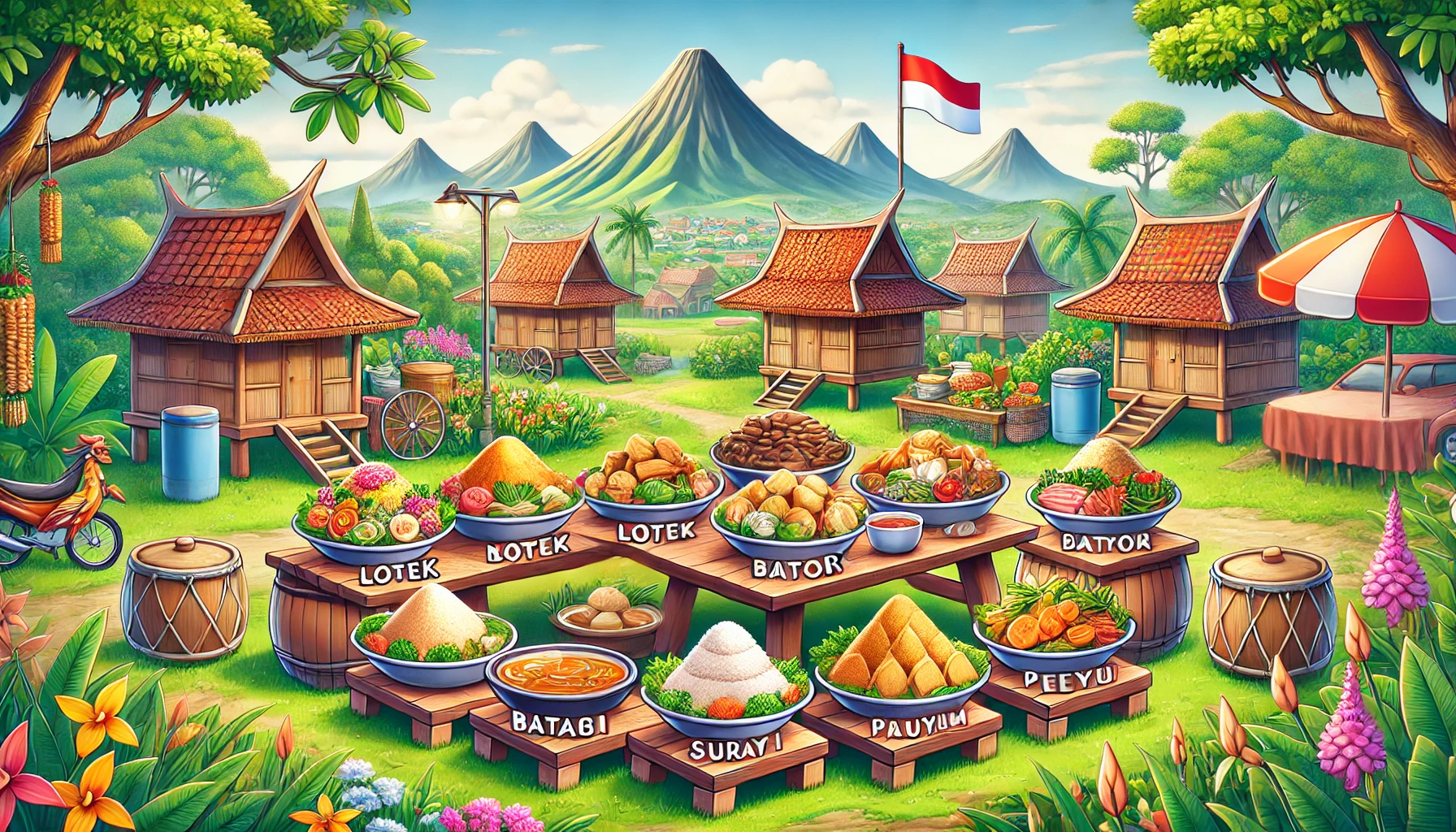 Makanan Khas Jawa Barat Kartun