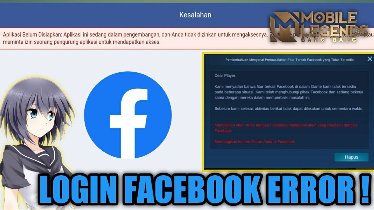 Mobile Legends Tidak Bisa Masuk Akun Facebook
