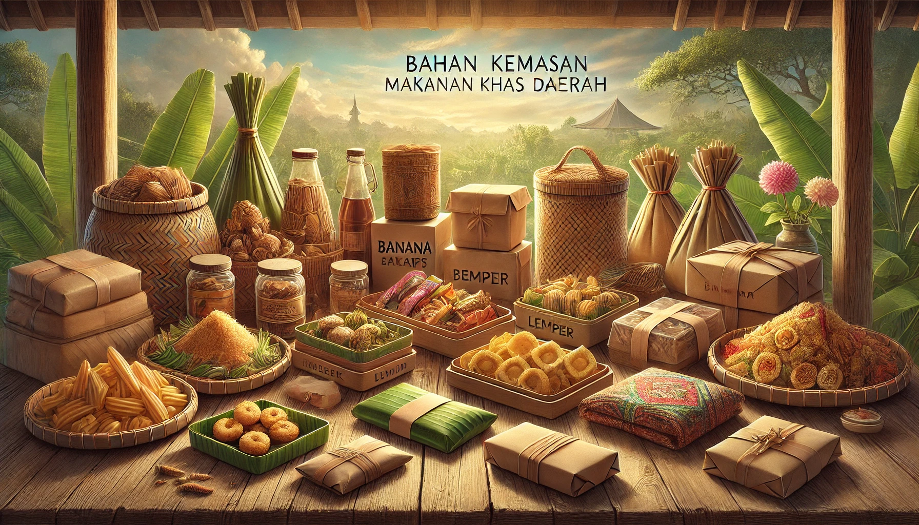 Bahan Kemasan Untuk Makanan Khas Daerah Pada Umumnya Adalah