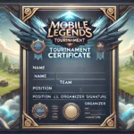 Mobile Legends Tournament Certificate Template