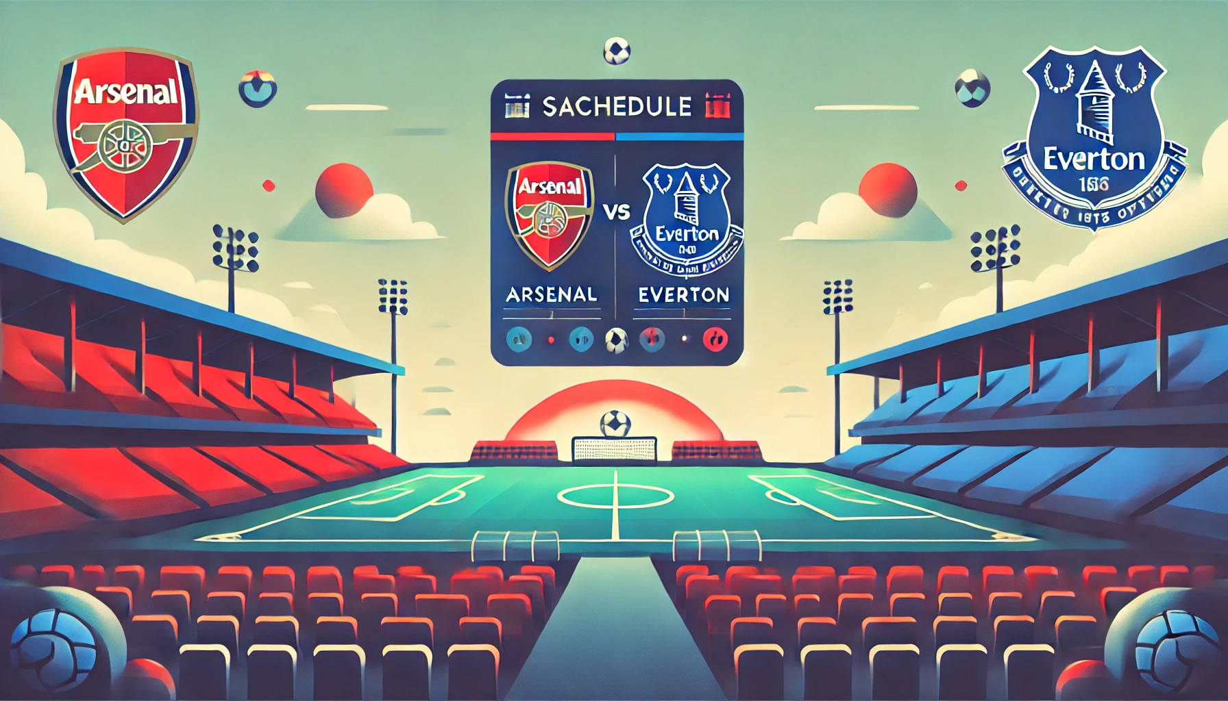 Jadwal Arsenal Vs Everton
