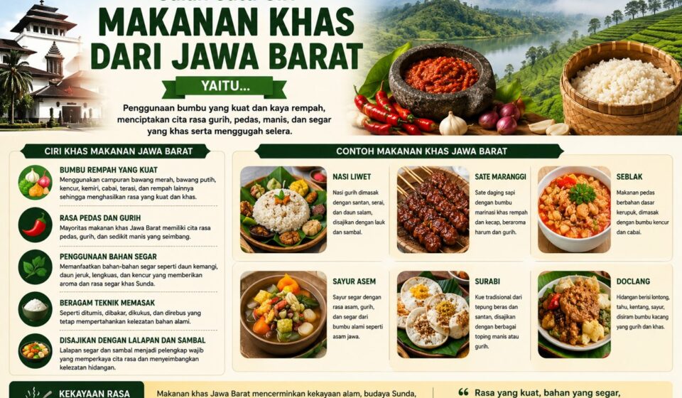 Salah Satu Ciri Makanan Khas Dari Jawa Barat Yaitu