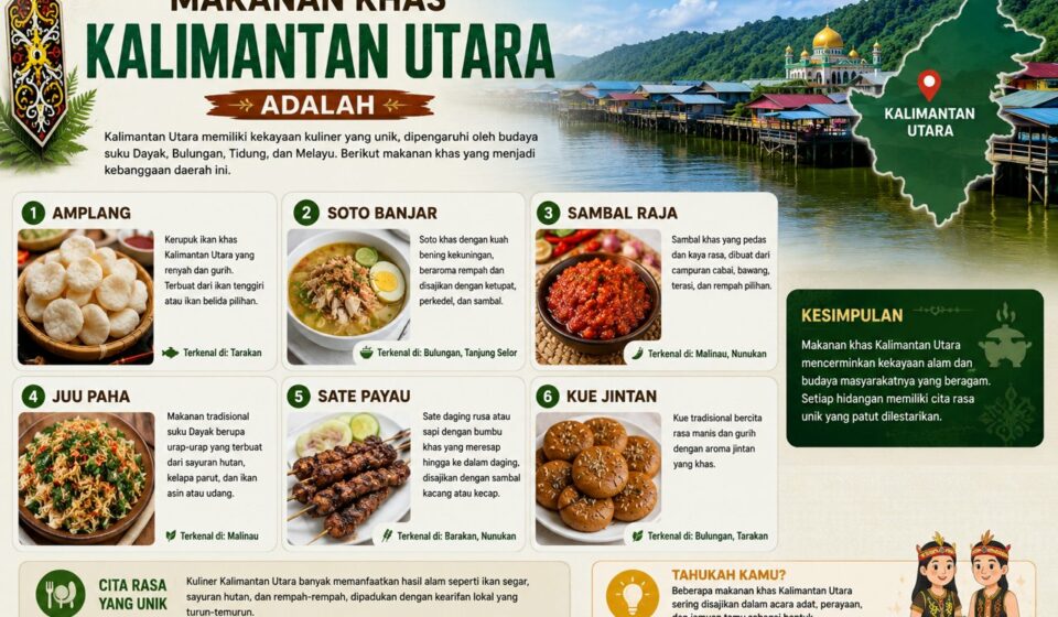 Makanan Khas Kalimantan Utara Adalah
