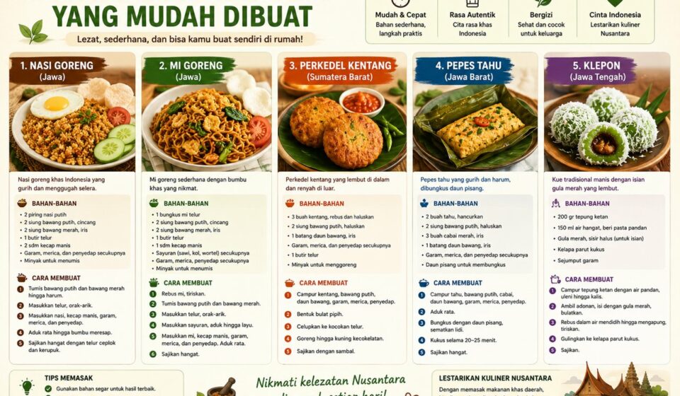 Makanan Khas Nusantara Yang Mudah Dibuat
