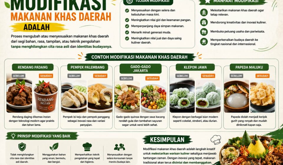 Modifikasi Makanan Khas Daerah Adalah