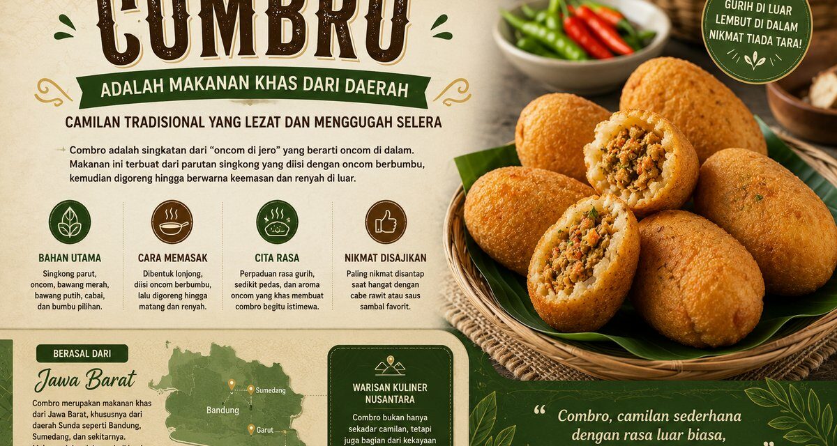 Combro Adalah Makanan Khas