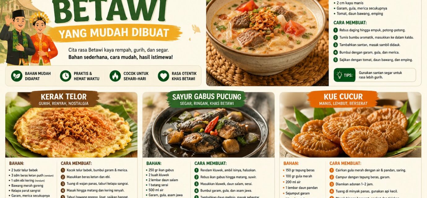 Makanan Khas Betawi Yang Mudah Dibuat