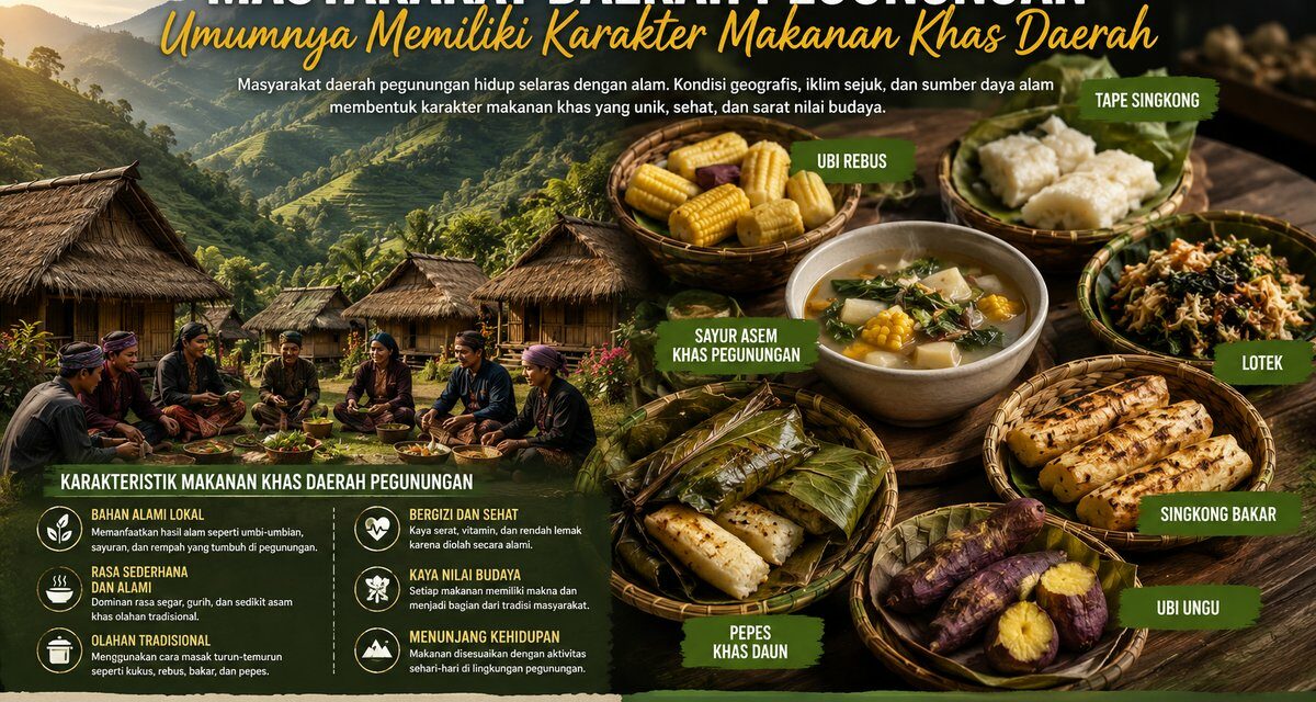 Makanan Khas Daerah Pegunungan