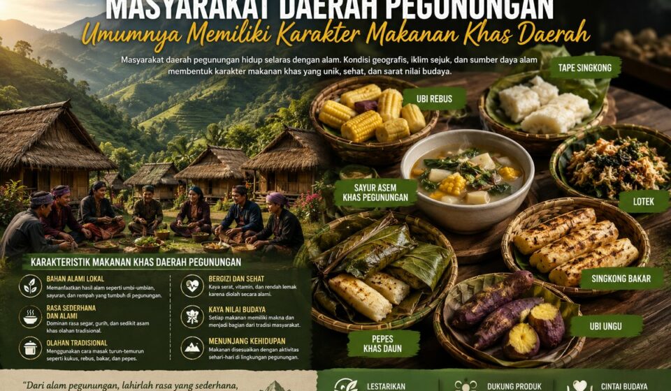 Makanan Khas Daerah Pegunungan