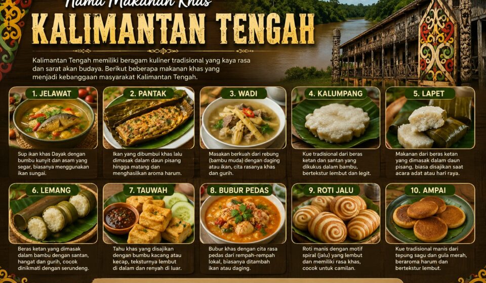 Nama Makanan Khas Kalimantan Tengah Paling Unik Dan Lezat Nama Makanan Khas Kalimantan Tengah