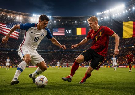 Pertandingan Amerika vs Belgia