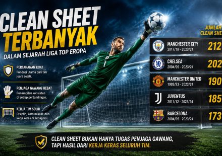 Clean Sheet Terbanyak