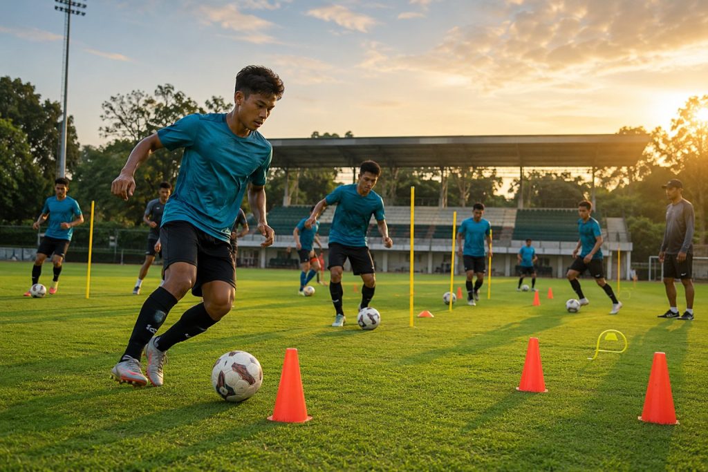 Latihan Sepak Bola Teknik