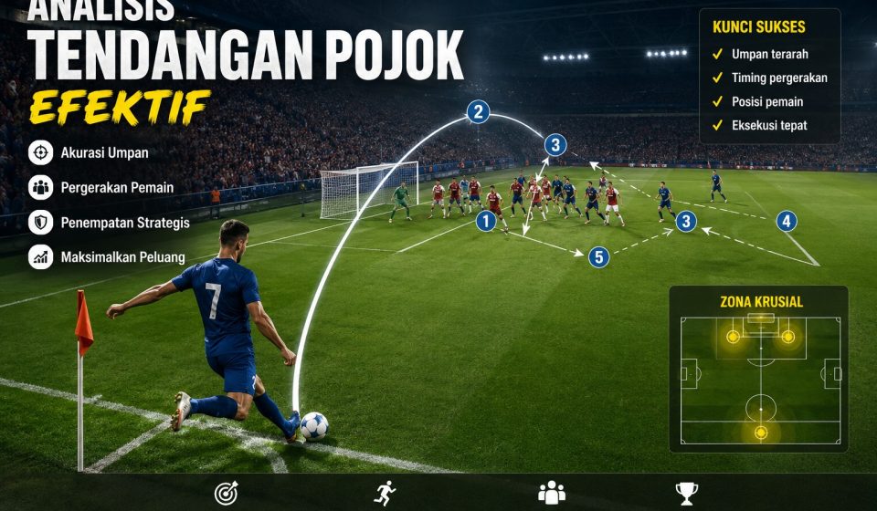 Analisis Tendangan Pojok Efektif