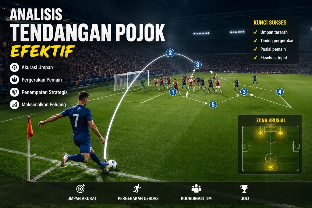 Analisis Tendangan Pojok Efektif