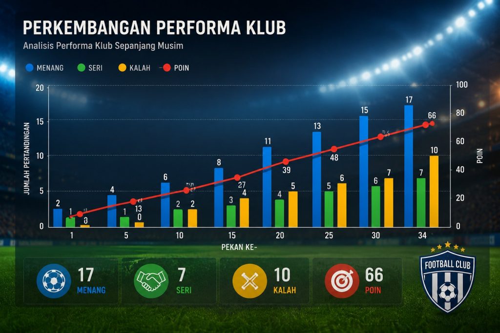 Grafik Perkembangan Klub Bola