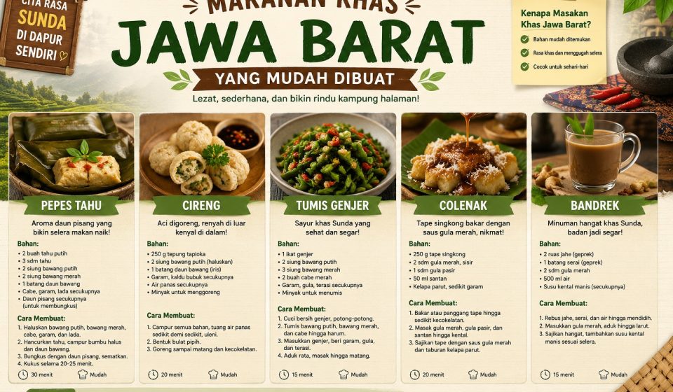 Makanan Khas Jawa Barat Yang Mudah Dibuat Di Rumah Makanan Khas Jawa Barat