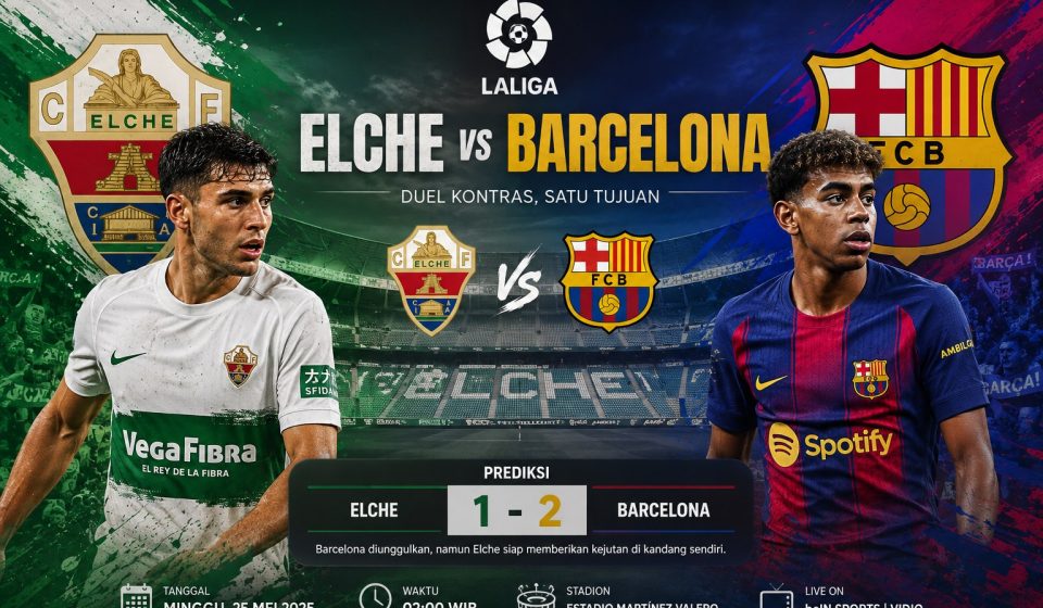 Prediksi Elche vs Barcelona Jadi Sorotan Laga La Liga Prediksi Elche vs Barcelona