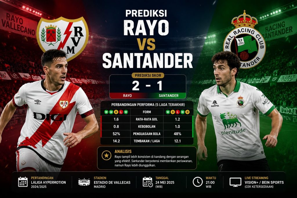Prediksi Rayo vs Santander
