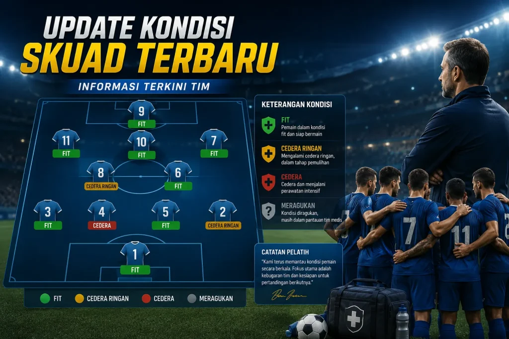Update Kondisi Skuad Terbaru