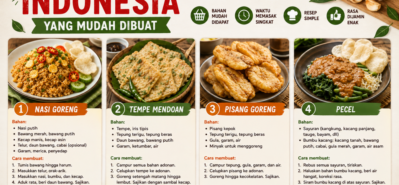 Makanan Khas Indonesia Yang Mudah