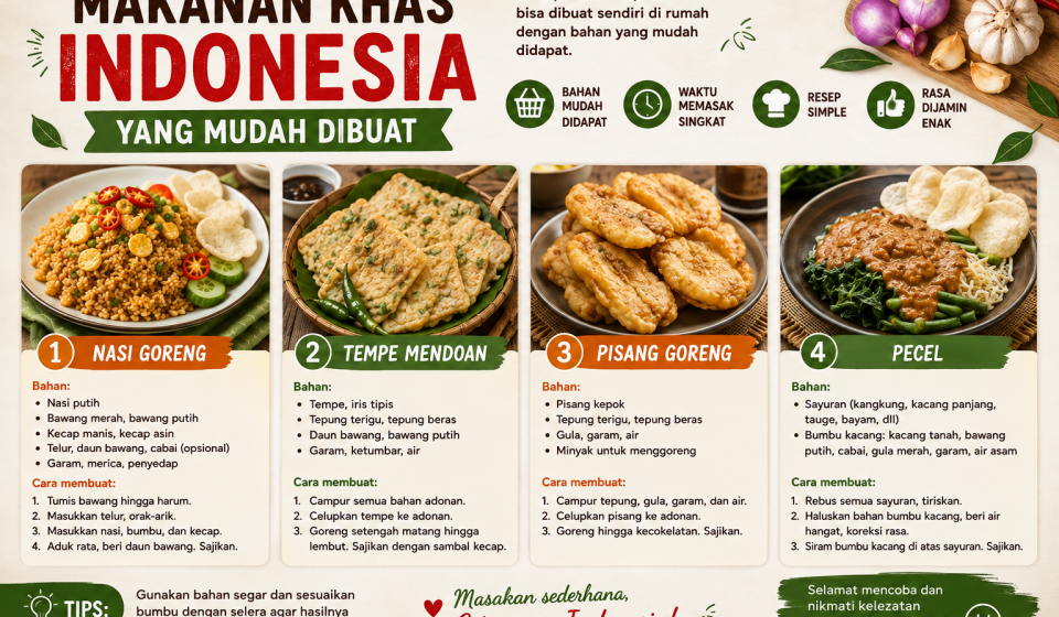 Makanan Khas Indonesia Yang Mudah Dibuat Di Rumah Makanan Khas Indonesia Yang Mudah