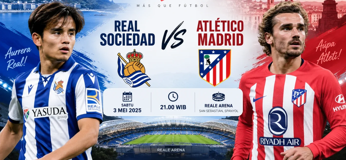 Jadwal Sociedad vs Atletico