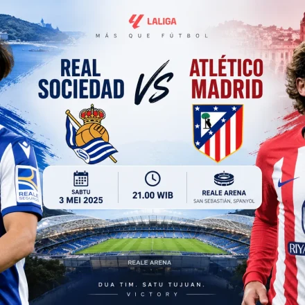 Jadwal Sociedad vs Atletico