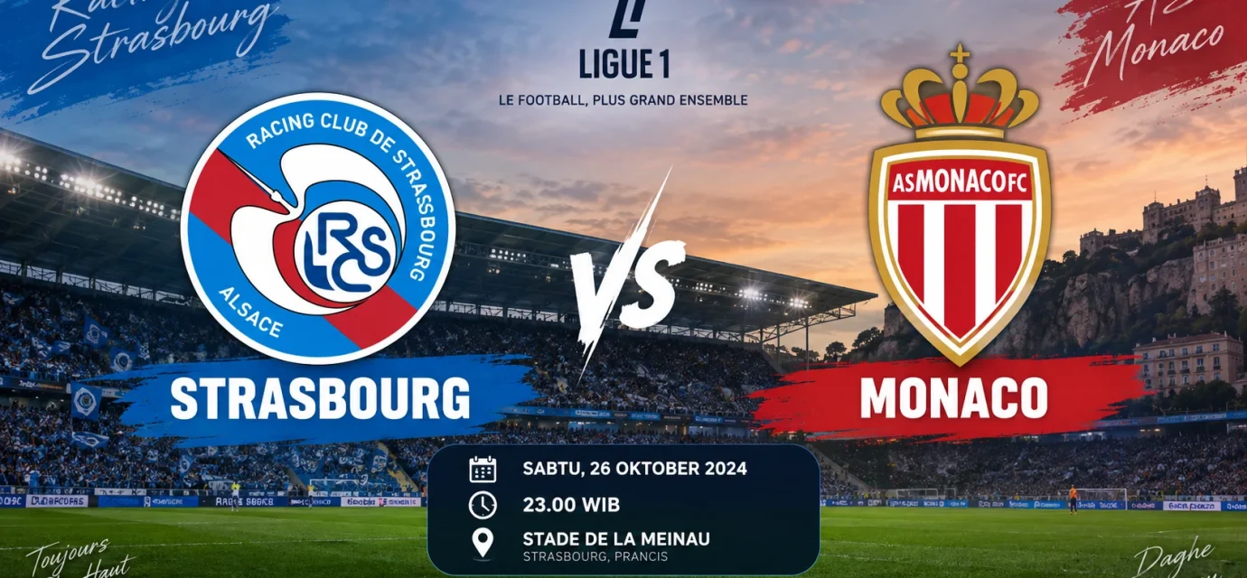 Jadwal Strasbourg vs Monaco