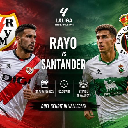 Pertandingan Rayo vs Santander
