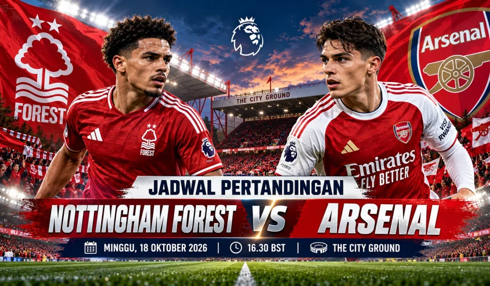 Jadwal Nottingham vs Arsenal Duel Penting Liga Inggris Jadwal Nottingham vs Arsenal
